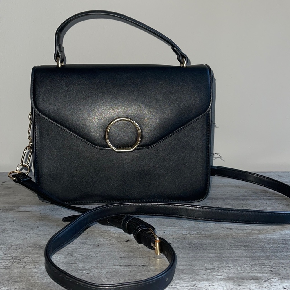 Black Crossbody with Gold